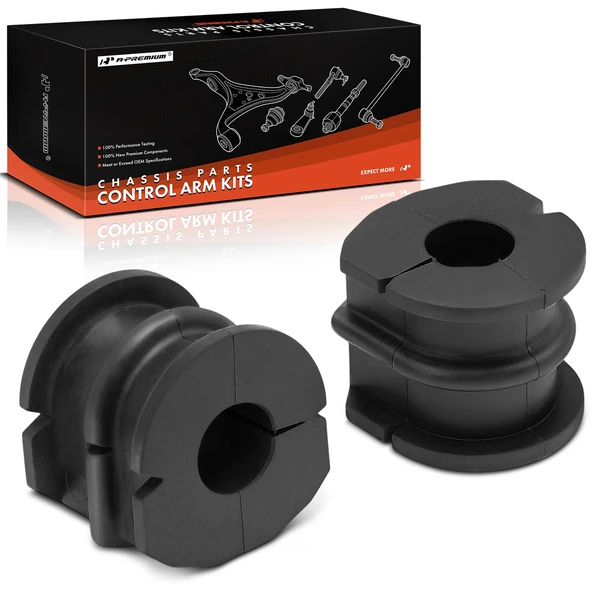 2009-2014 Nissan Maxima 2-Pc Sway Bar Bushing Kit, Rear Driver & Passenger To Frame A-Premium APCA9813