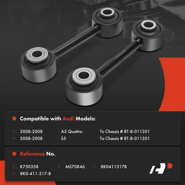 Suspension Stabilizer Bar Link Front Driver & Passenger A-Premium APCA7912