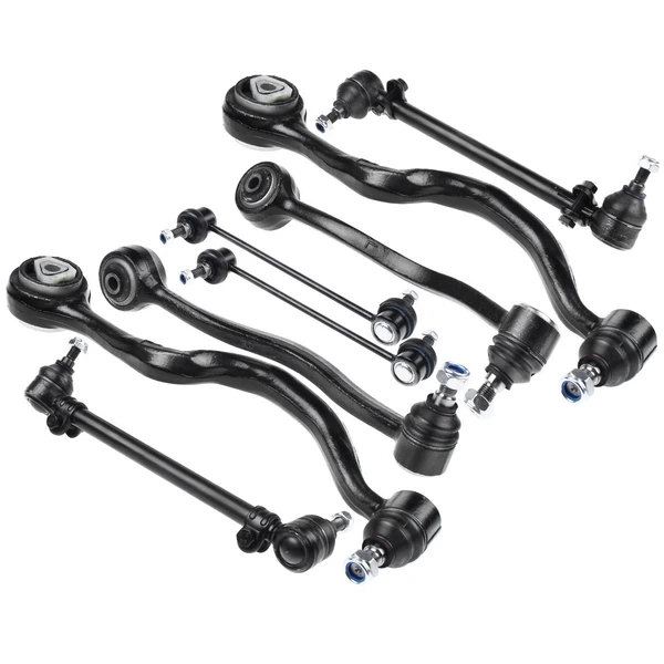 1988-1993 BMW 535i A Set of 8 Control Arm Sway Bar Link and Tie Rod End Kit Front Side A-Premium APCA0346