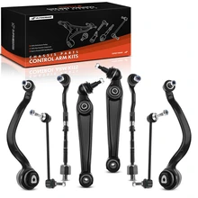 2008-2013 BMW X6 A Set of 8 Control Arm Sway Bar Link and Tie Rod End Kit Front Lower A-Premium APCA0312