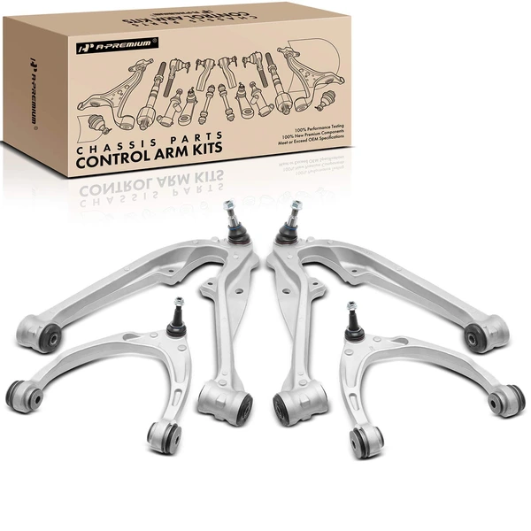 2015-2020 Cadillac Escalade 4-Pc Control Arm and Ball Joint Kit, Front Lower & Upper with Ball Joint A-Premium APCA5168