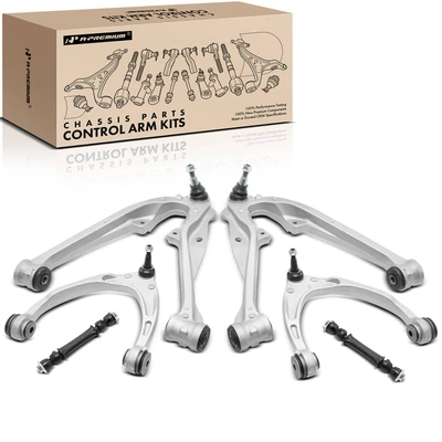 6 Pcs Control Arm with Ball Joint & Sway Bar Link