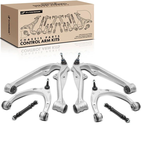 2015-2016 Cadillac Escalade ESV A Set of 6 Control Arm and Sway Bar Link Kit Front Side A-Premium APCA5170