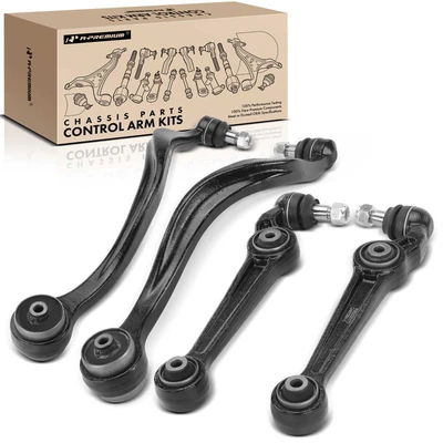 4 Pcs Front Lower Control Arms with Ball Joint
