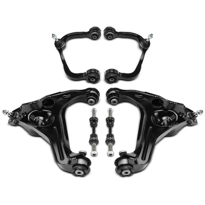 6 Pcs Control Arm with Ball Joint & Sway Bar Link