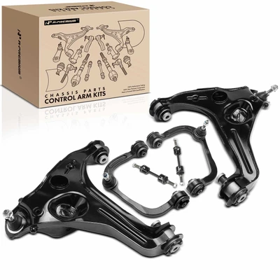 2009-2013 Ford F-150 A Set of 6 Control Arm and Sway Bar Link Kit Front Side A-Premium APCA5136