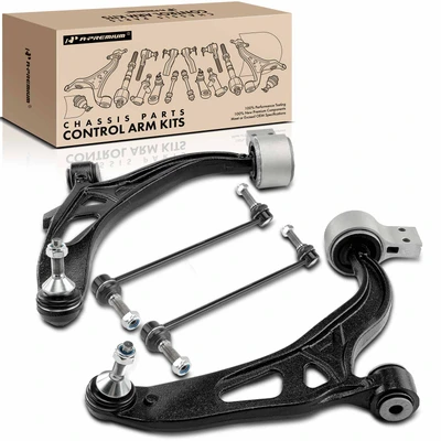 4 Pcs Control Arm with Ball Joint & Sway Bar Link