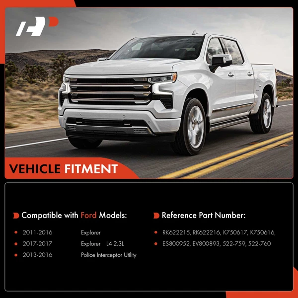 A Set of 8 Control Arm Sway Bar Link and Tie Rod End Kit Front Side A-Premium APCA5147