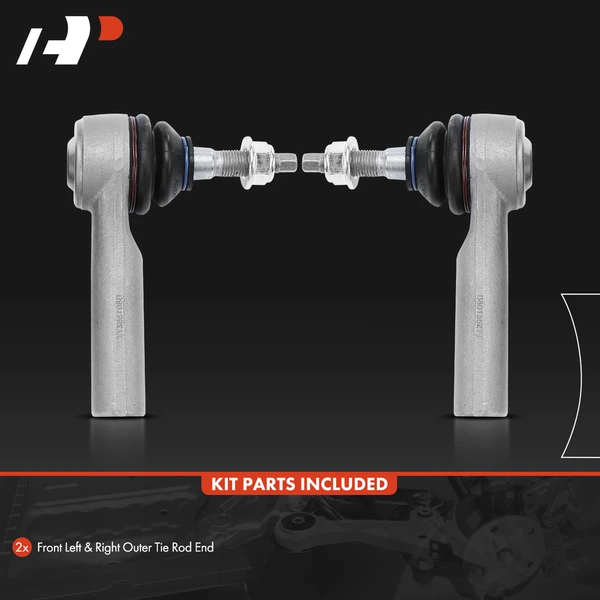 2 Pcs Front Outer Steering Tie Rod End for Ford Mustang 2015-2019