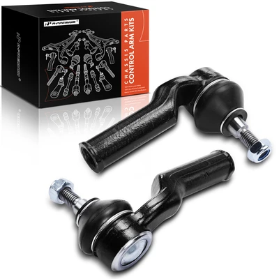 2 Pcs Front Outer Tie Rod End