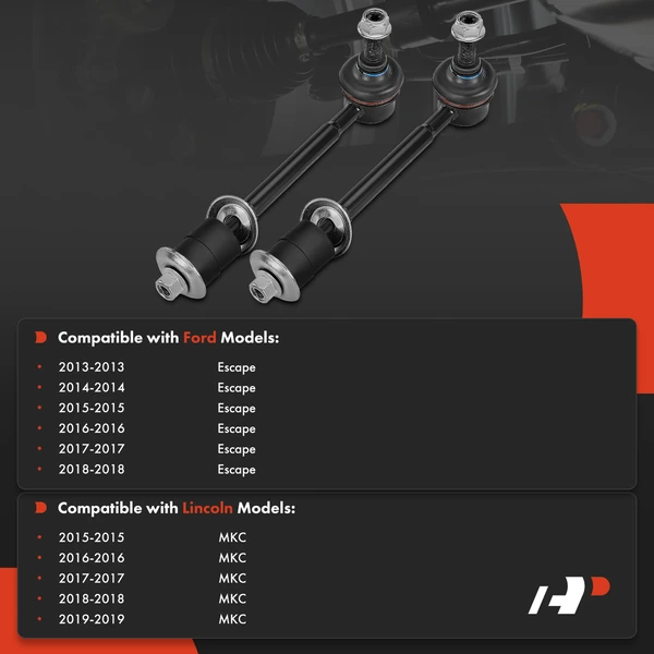 Sway Bar Link, Rear Side, A-Premium APCA4083