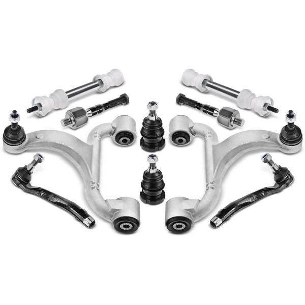 1999-2001 Mercedes-Benz ML430 A Set of 10 Control Arm Ball Joint Sway Bar Link Tie Rod End Kit Front & Rear A-Premium APCA0317