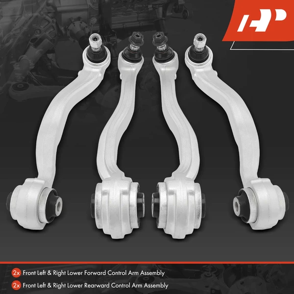 4-Pc Control Arm and Ball Joint Kit, Front Lower Forward & Rearward with Ball Joint A-Premium APCA6113