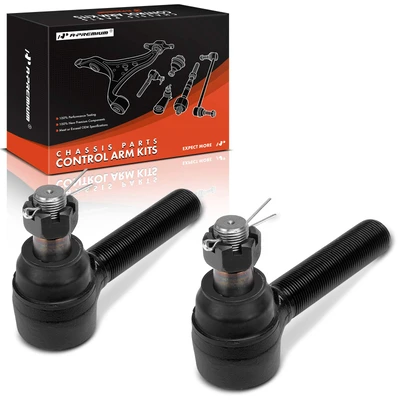 2 Pcs Front Outer Tie Rod End