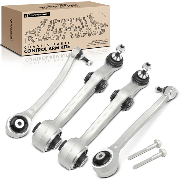 2016-2021 Tesla X 4-Pc Control Arm and Ball Joint Kit, Front Side with Ball Joint A-Premium APCA5180