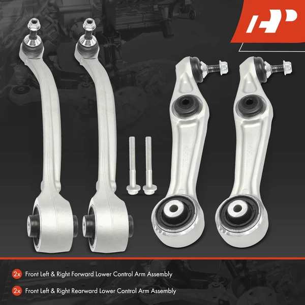 4-Pc Control Arm and Ball Joint Kit, Front Side with Ball Joint A-Premium APCA5180