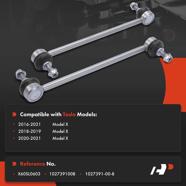 Sway Bar Link, Front Side, A-Premium APCA4104