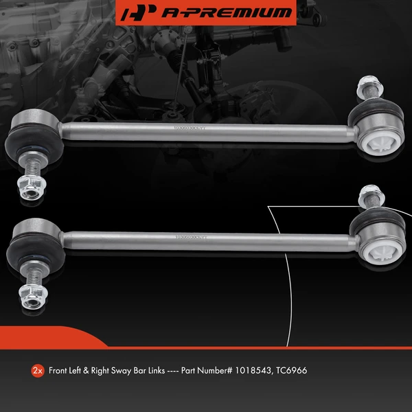 Sway Bar Link, Front Side, A-Premium APCA4109