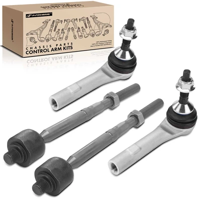 4 Pcs Inner & Outer Tie Rod End