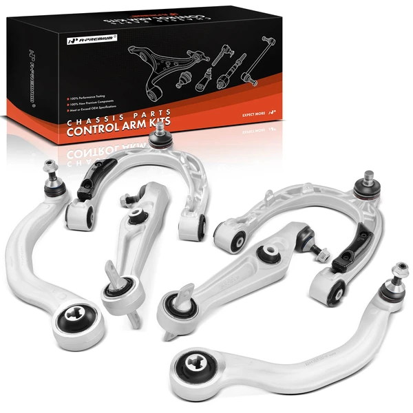 6-Pc Control Arm and Ball Joint Kit, Front Side with Ball Joint A-Premium APCA4123