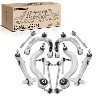 12 Pcs Control Arm with Ball Joint Sway Bar Tie Rod End