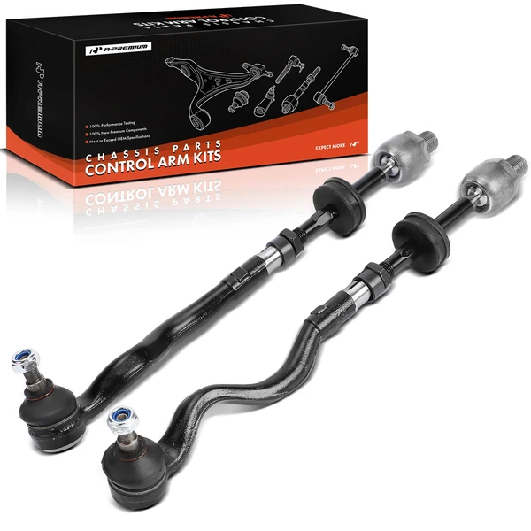 2 Pcs Front Inner & Outer Tie Rod End for BMW 318i 323is M3 Z3 1991-2002 E36