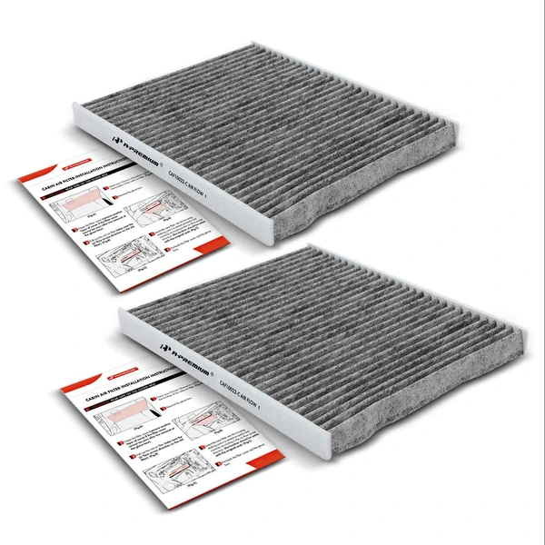 2 Pcs Activated Carbon Cabin Air Filters for Jeep Wrangler 18-23 Gladiator 20-22