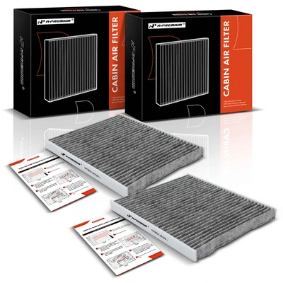 2 Pcs Activated Carbon Cabin Air Filters