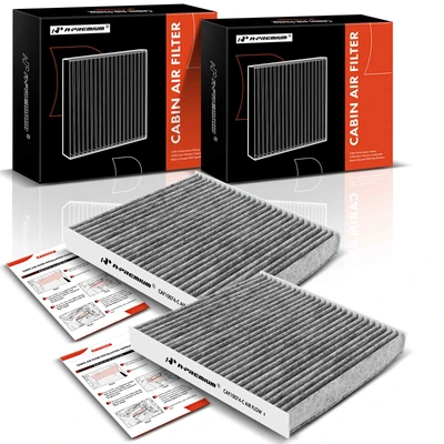 2 Pcs Activated Carbon Cabin Air Filters