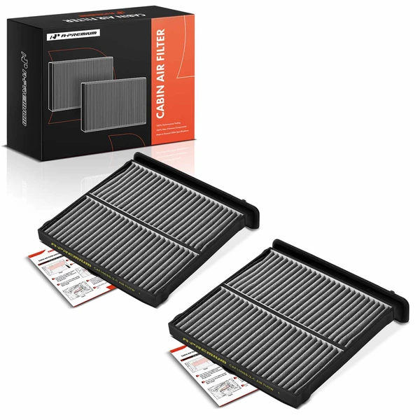 2 Pcs Activated Carbon Cabin Air Filter for Subaru Forester 2019-2024 WRX 2022-2024