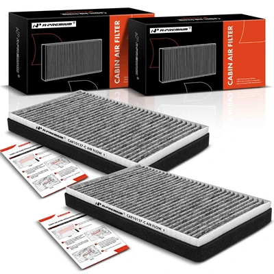 2 Pcs Activated Carbon Cabin Air Filters