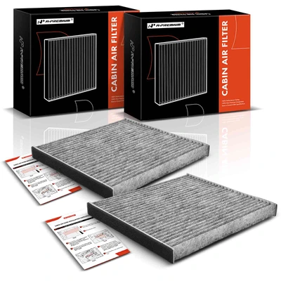 2 Pcs Activated Carbon Cabin Air Filter