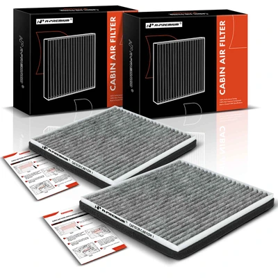 2 Pcs Activated Carbon Cabin Air Filter
