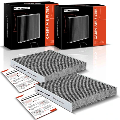 2 Pcs Activated Carbon Cabin Air Filters