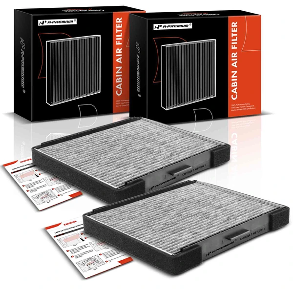 2 Pcs Activated Carbon Cabin Air Filter for 2007-2010 Hyundai Entourage