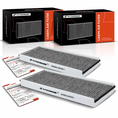 2 Pcs Activated Carbon Cabin Air Filter