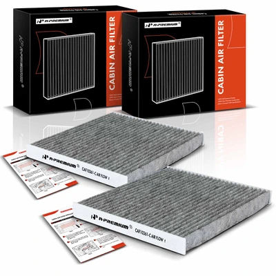 2 Pcs Activated Carbon Cabin Air Filter