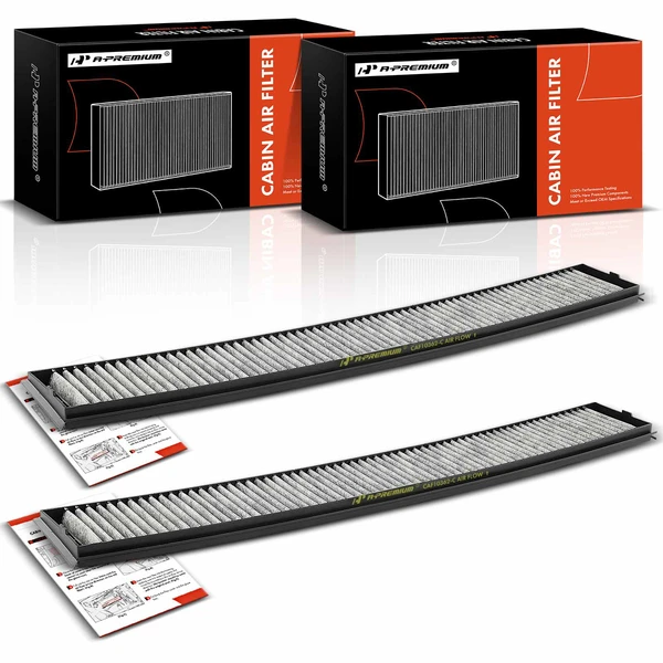 2 Pcs Activated Carbon Cabin Air Filter for 2001-2005 BMW 330i