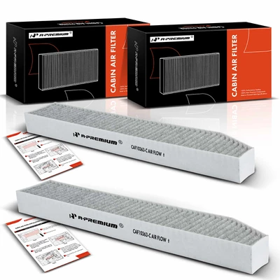 2 Pcs Activated Carbon Cabin Air Filter