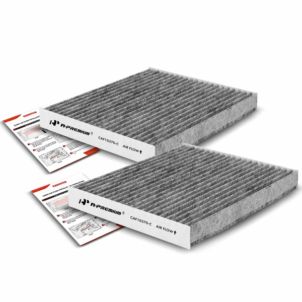 2 Pcs Activated Carbon Cabin Air Filter for Ford Mustang 2005-2014