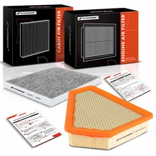 2 Pcs Engine & Activated Carbon Cabin Air Filter for 2008-2013 Cadillac CTS