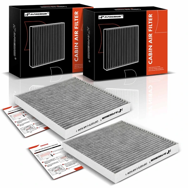 2 Pcs Activated Carbon Cabin Air Filter for 2003-2008 Mazda 6