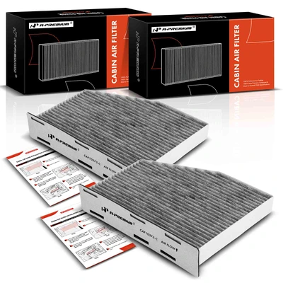 2 Pcs Activated Carbon Cabin Air Filter