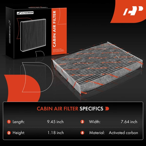 2 Pcs Cabin Air Filter for Hyundai Ioniq Elantra 2025 Kona 2018-2024 Kona Electric