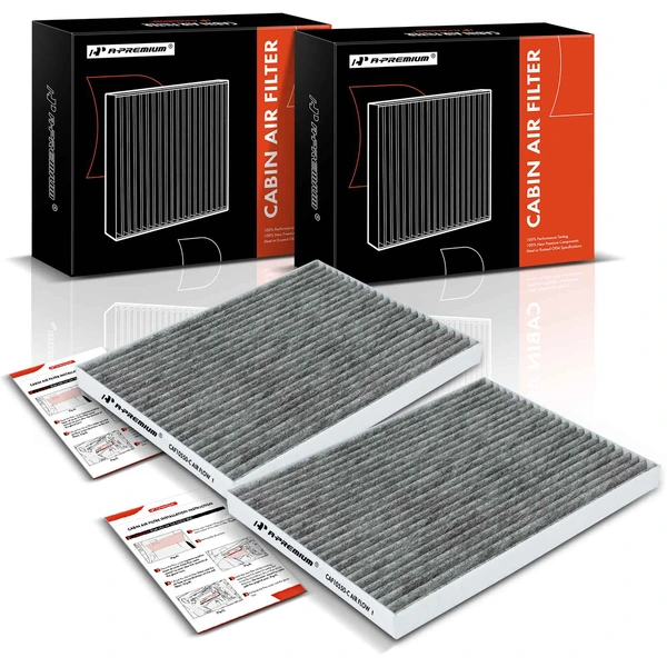 2 Pcs Activated Carbon Cabin Air Filter for 2008-2013 Nissan Rogue