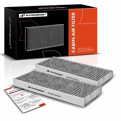 2 Pcs Activated Carbon Cabin Air Filter