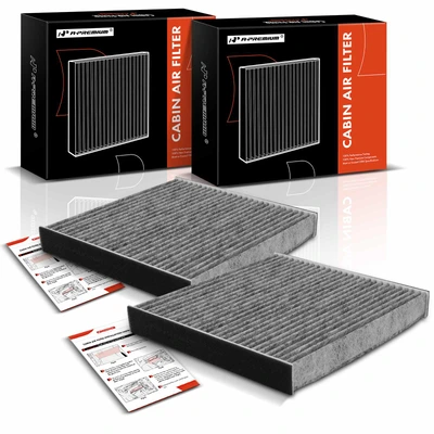 2 Pcs Activated Carbon Cabin Air Filter