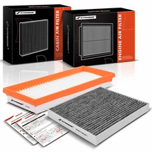 2 Pcs Engine & Activated Carbon Cabin Air Filter for 2008-2015 Smart Fortwo