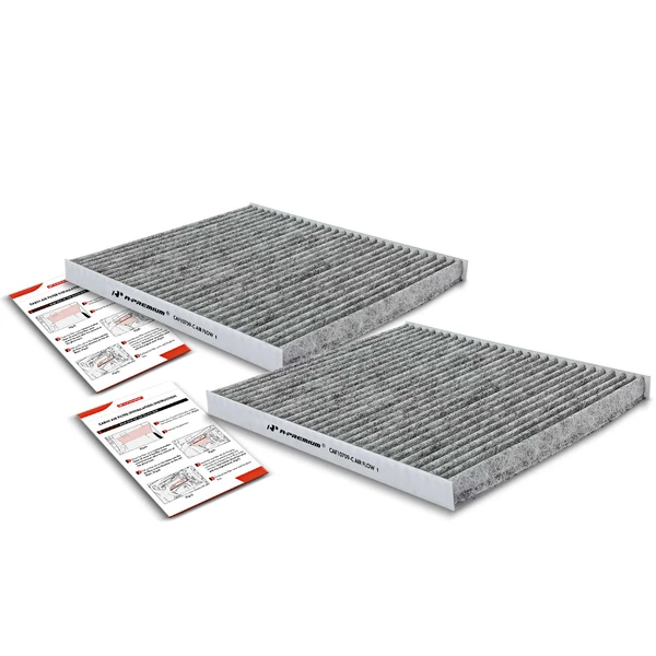 2 Pcs Activated Carbon Cabin Air Filters for Hyundai Tuscon 05-15 Accent Kia Forte