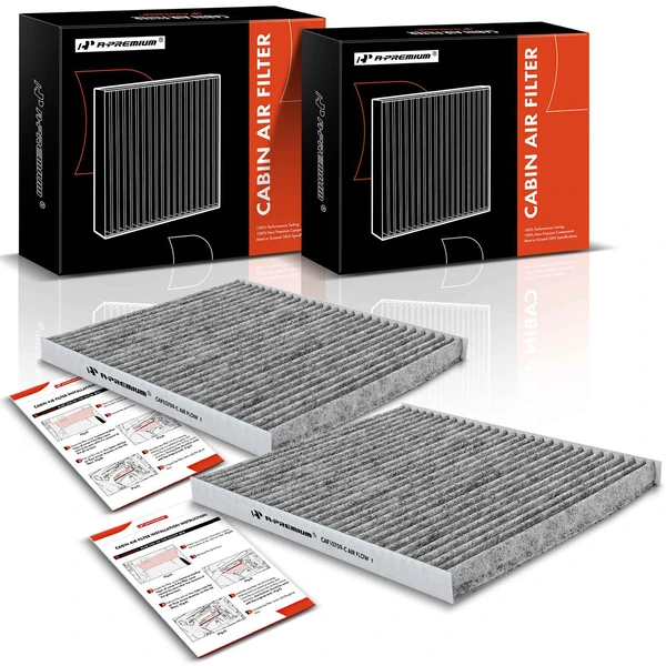 2 Pcs Activated Carbon Cabin Air Filters for 2005-2015 Hyundai Tucson